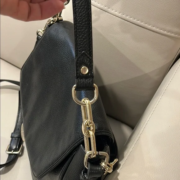 Kate Spade Black Crossbody Bag with Silver Hardware